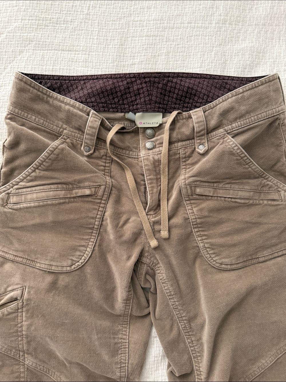 Athleta Straight Leg Pants in Taupe Brown